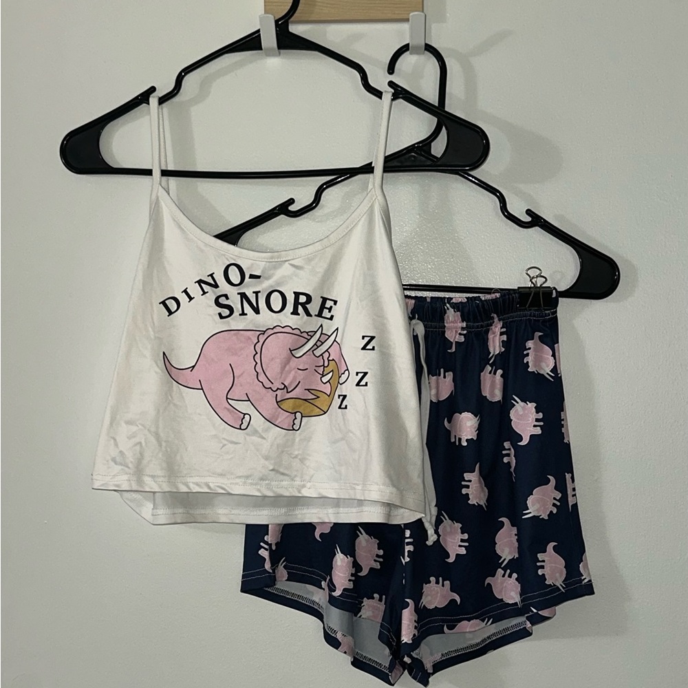 Dino Snore Matching PJ Set